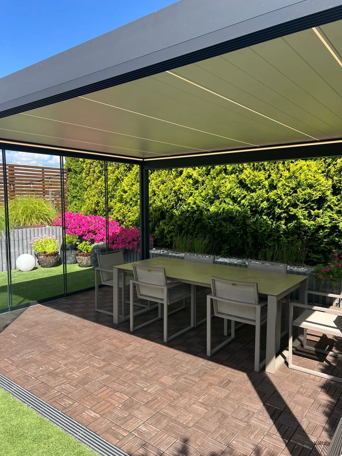 Szklany salon ogrodowy Vetrano 3×4 m — zdjęcie 4